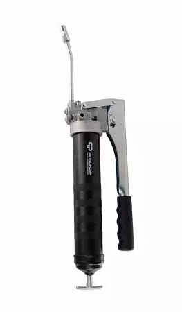 Рычажный шприц для смазки 500см3, 1/8" BSPT, 130 бар, стальная трубка с насадкой, 3,2 г/ход